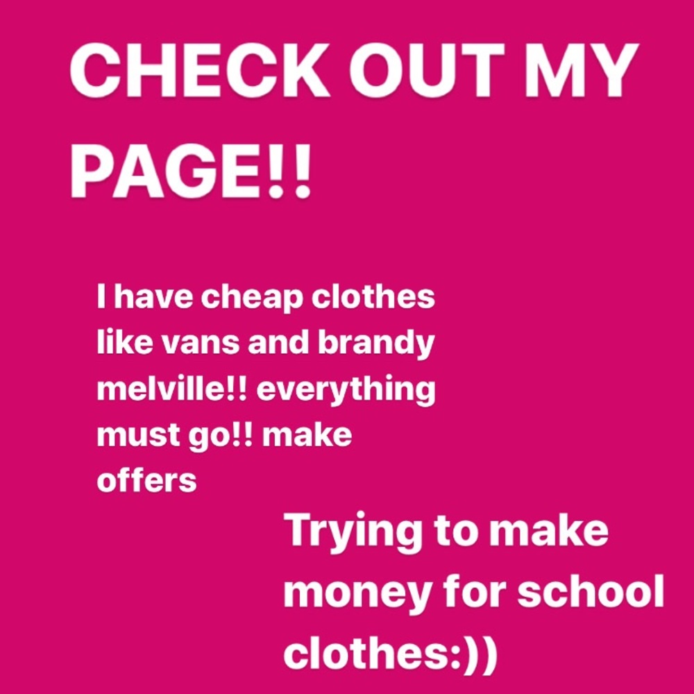 Plz go check out my page!! and make some offers!!